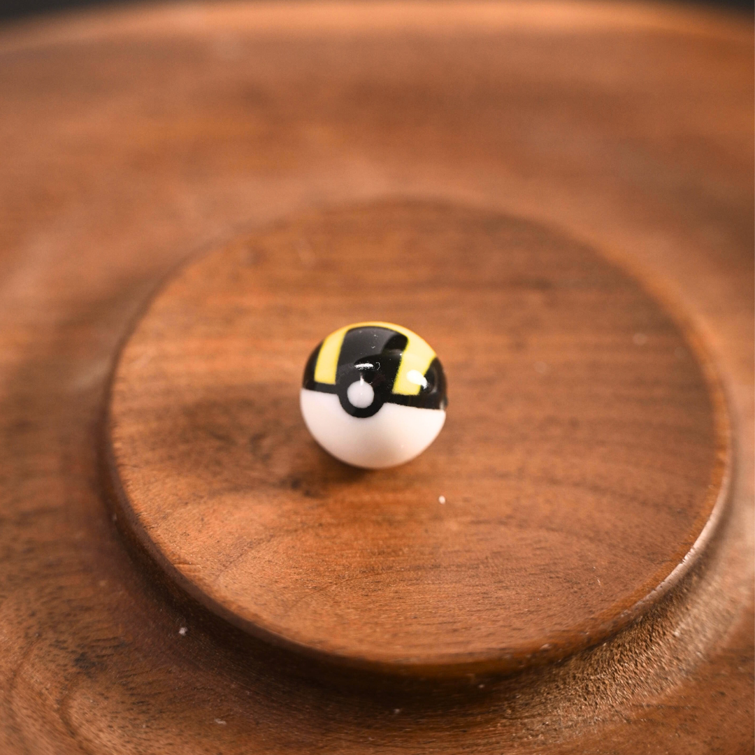 Hand-Fired One-of-a-Kind CeramicPoke Beads |Pokeball-Style xChinese Kiln Aesthetic Fusion