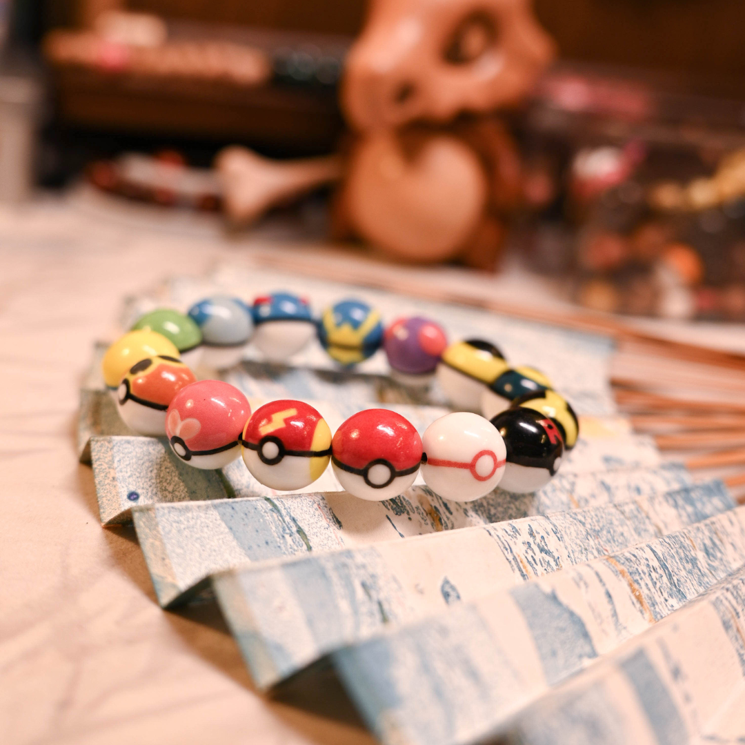All-Poké Ball Ceramic Bracelet – Mix of 3+ Random Styles