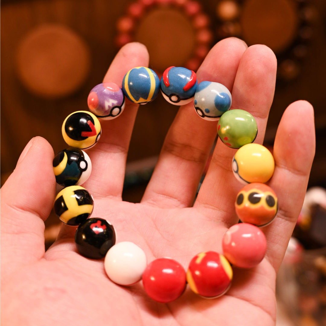 All-Poké Ball Ceramic Bracelet – Mix of 3+ Random Styles