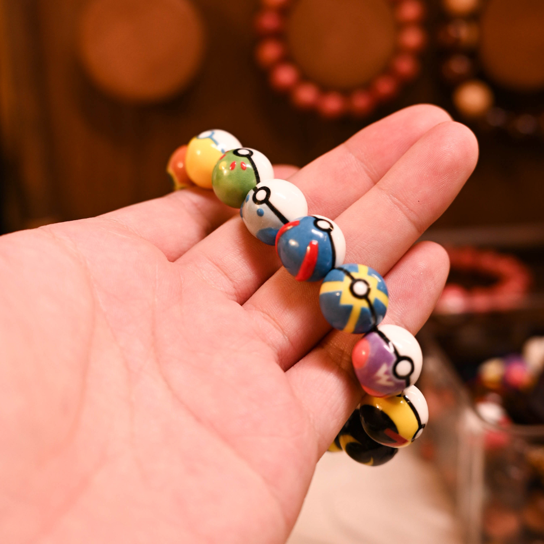 All-Poké Ball Ceramic Bracelet – Mix of 3+ Random Styles