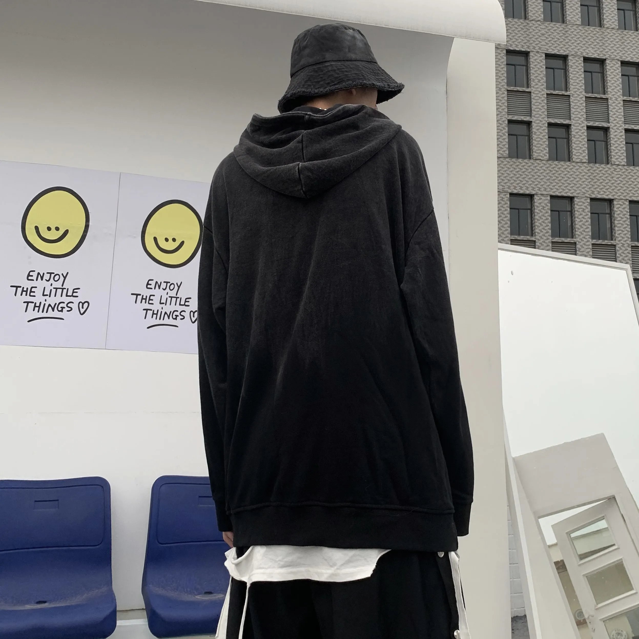 高质量个性街头连帽卫衣