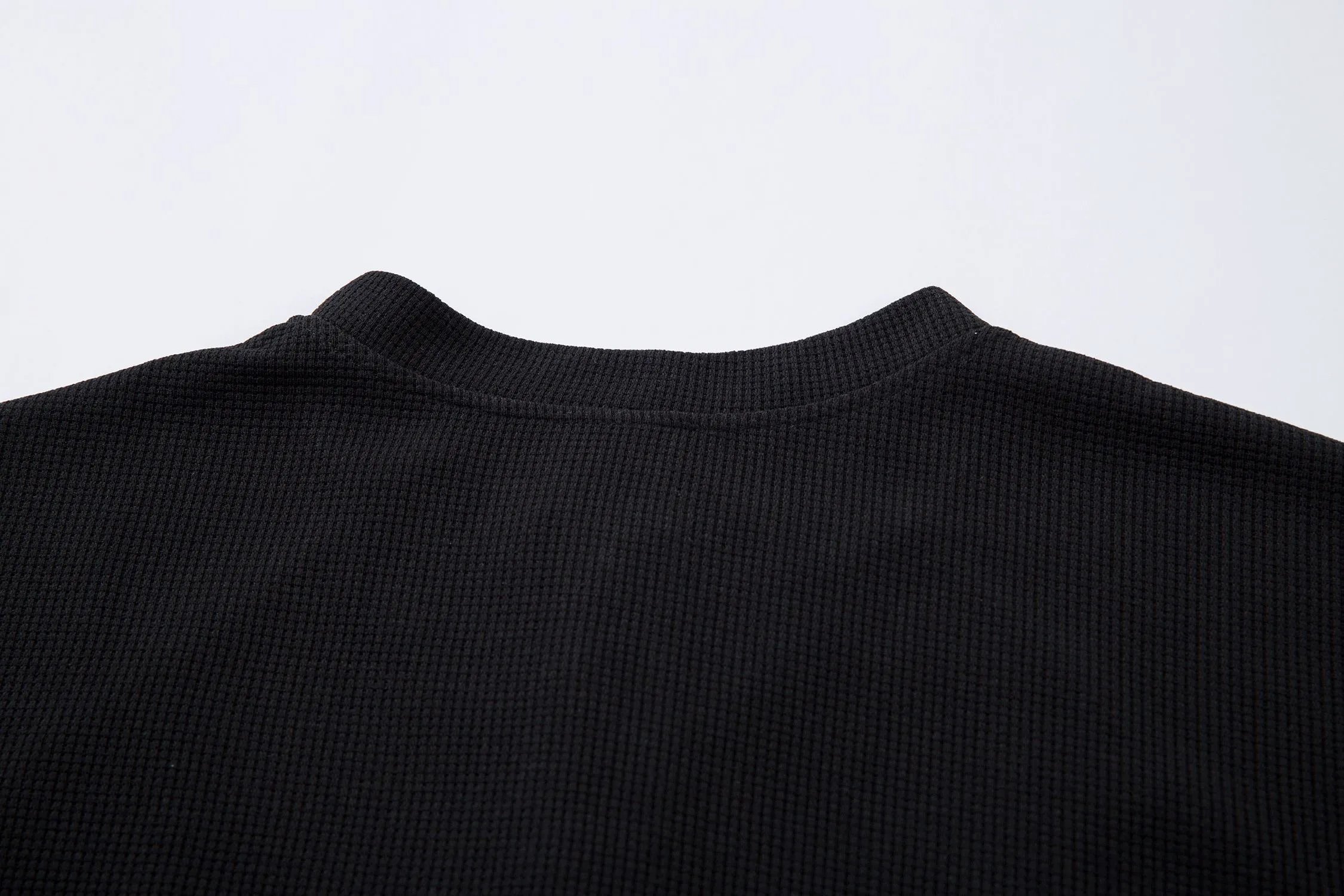 High quality American sports retro style stand up collar short sleeved shirt