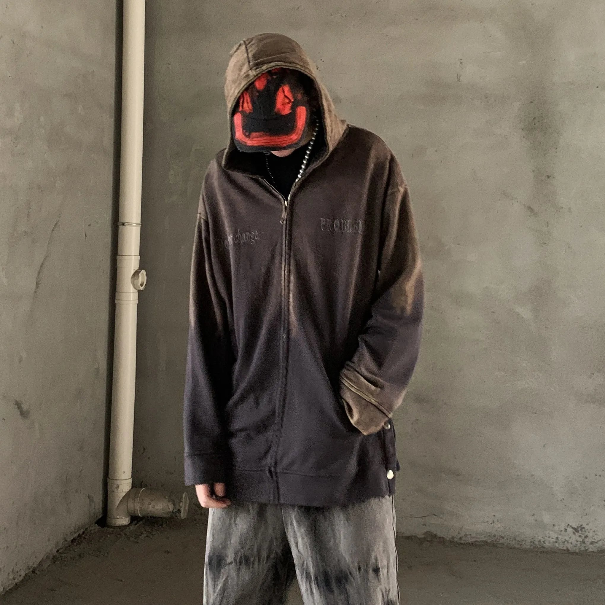 高质量个性街头连帽卫衣