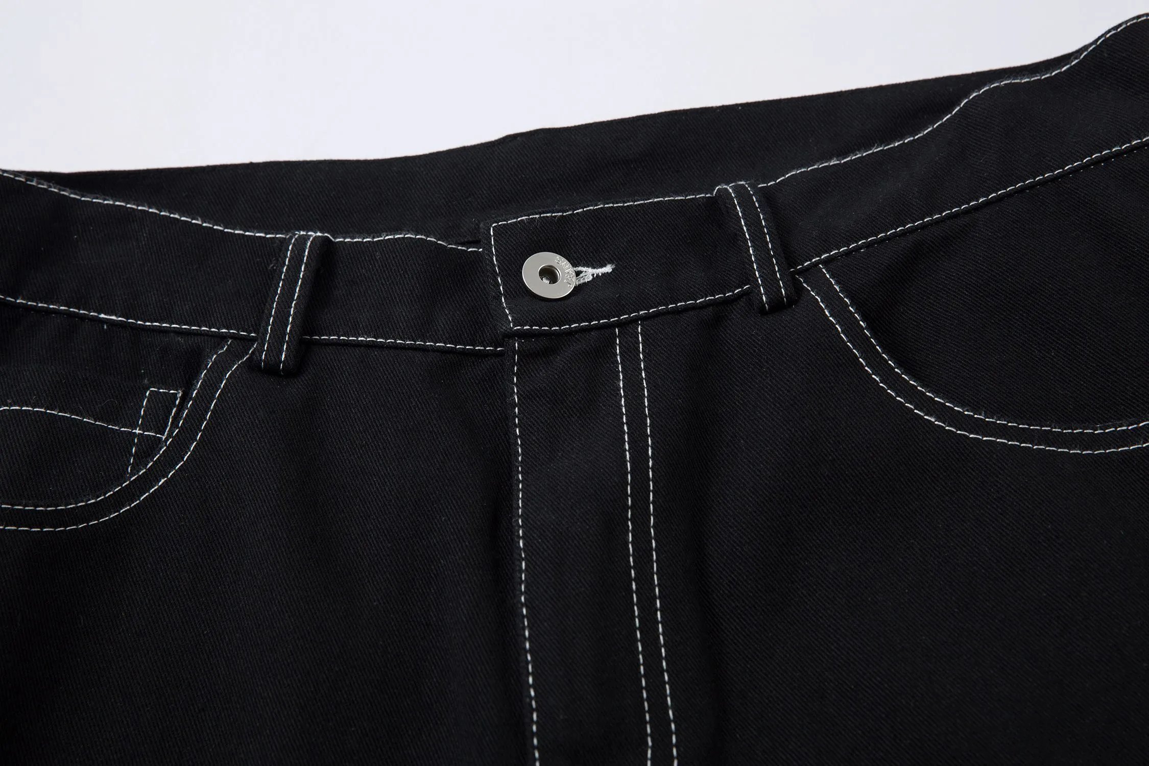 High quality straight leg wide leg jeans