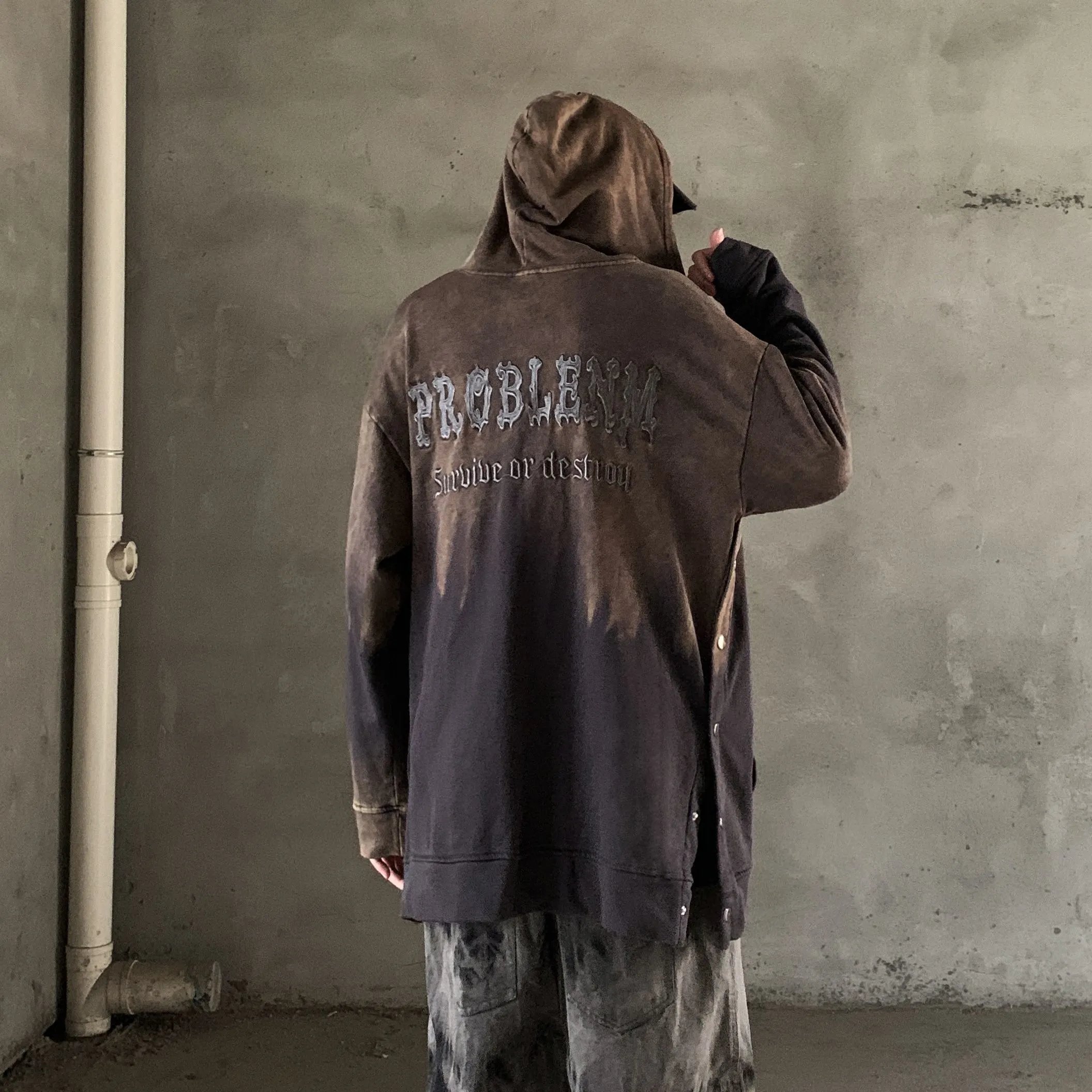 高质量个性街头连帽卫衣
