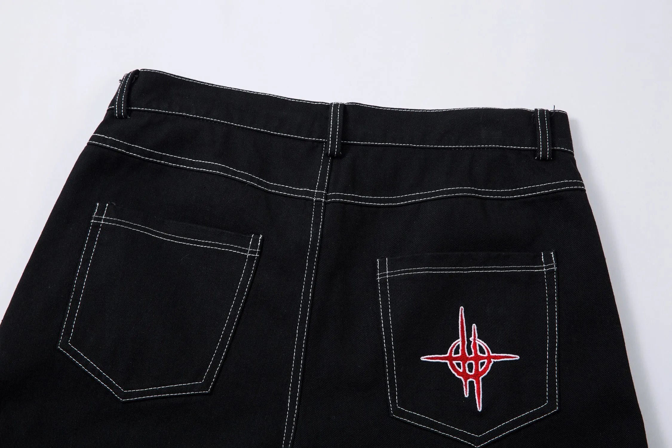 High quality straight leg wide leg jeans