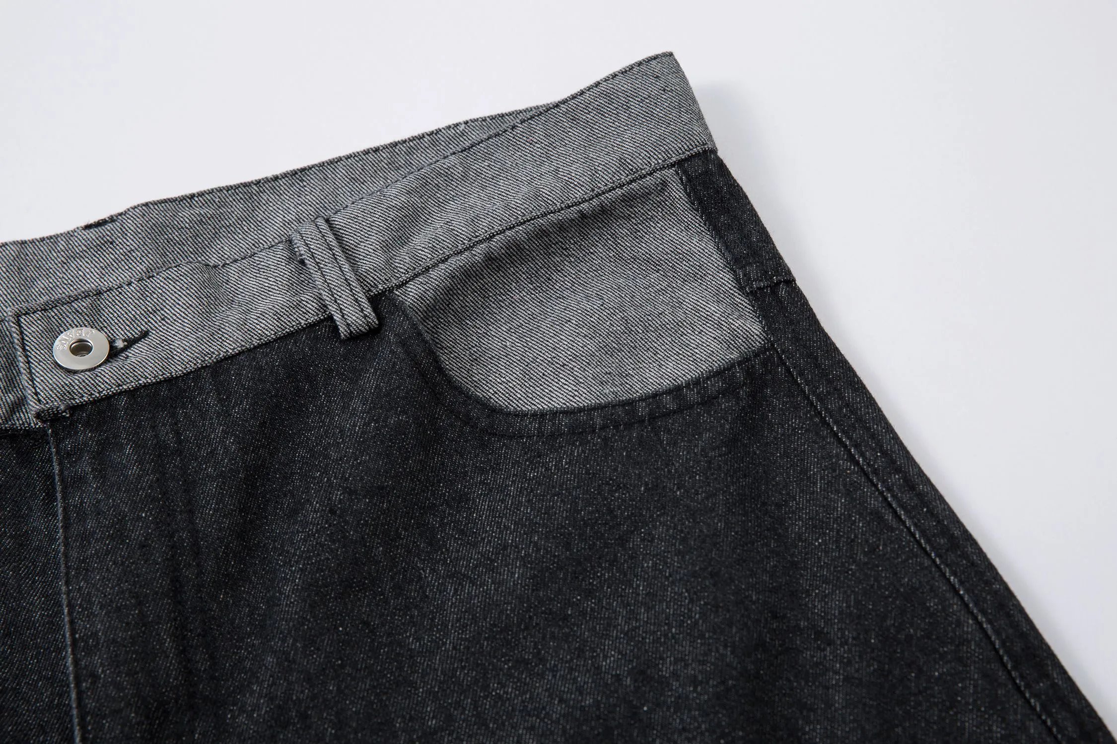 High quality straight leg wide leg jeans