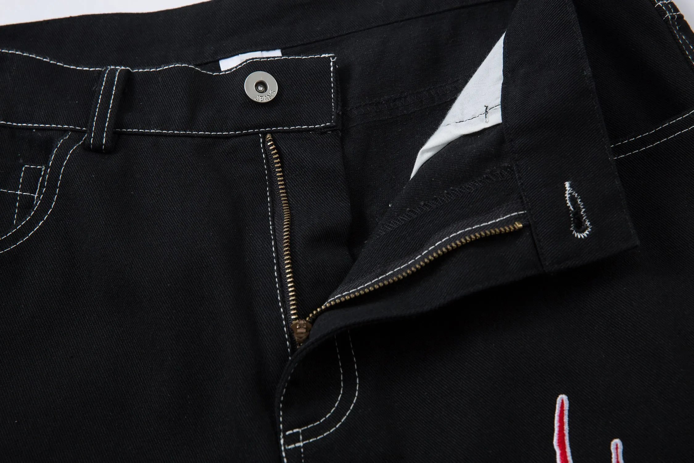 High quality straight leg wide leg jeans
