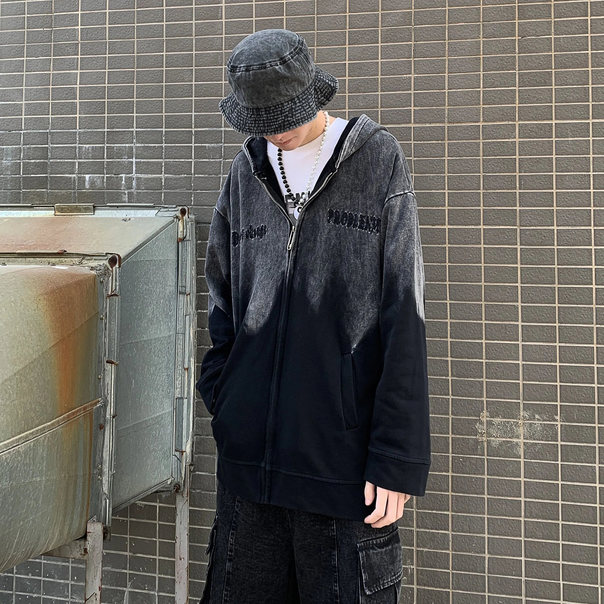 高质量个性街头连帽卫衣