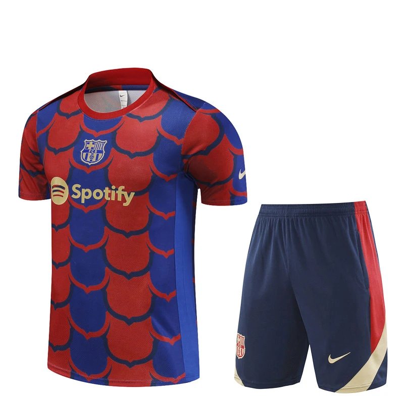 High quality jersey short sleeved kit for Barcelona