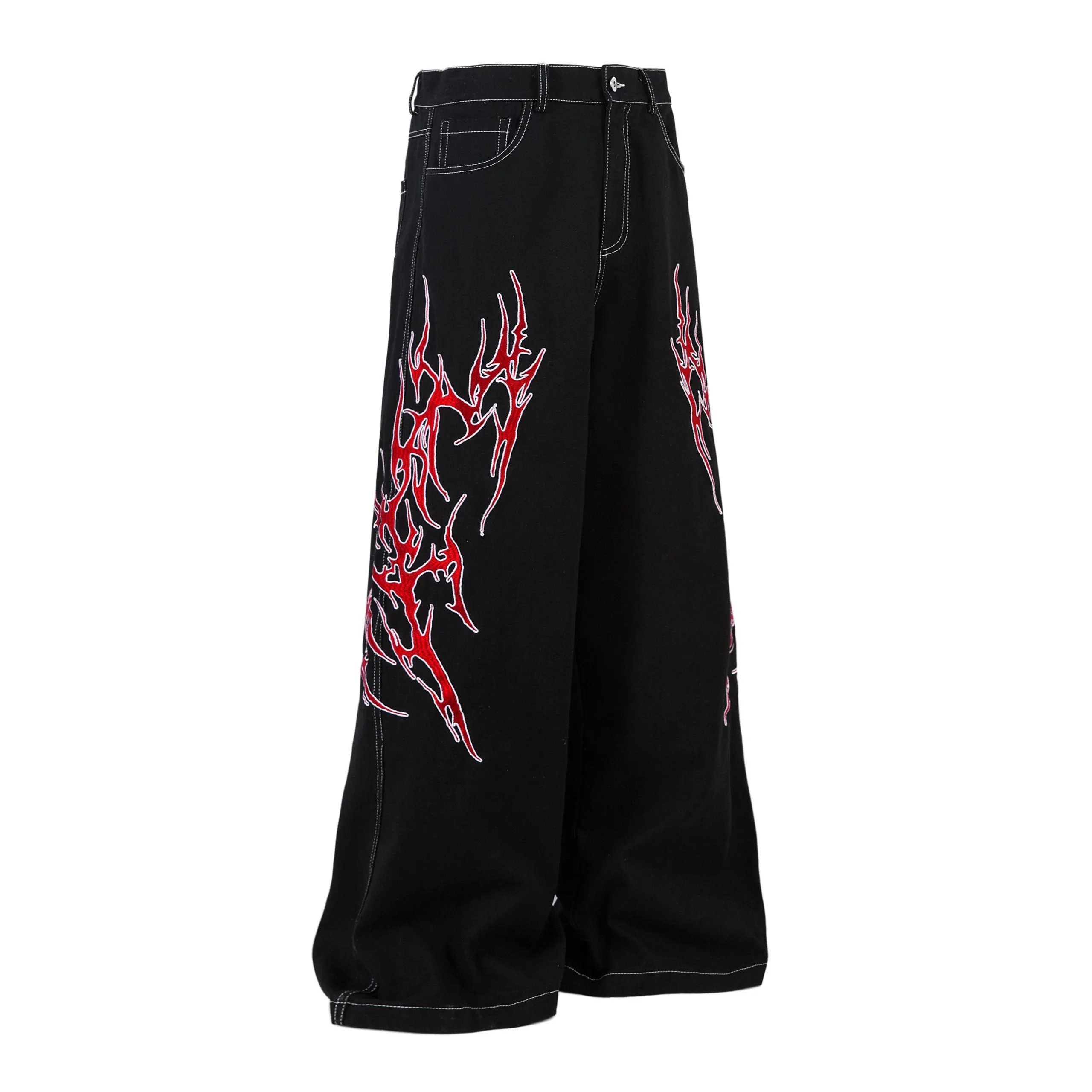 High quality straight leg wide leg jeans