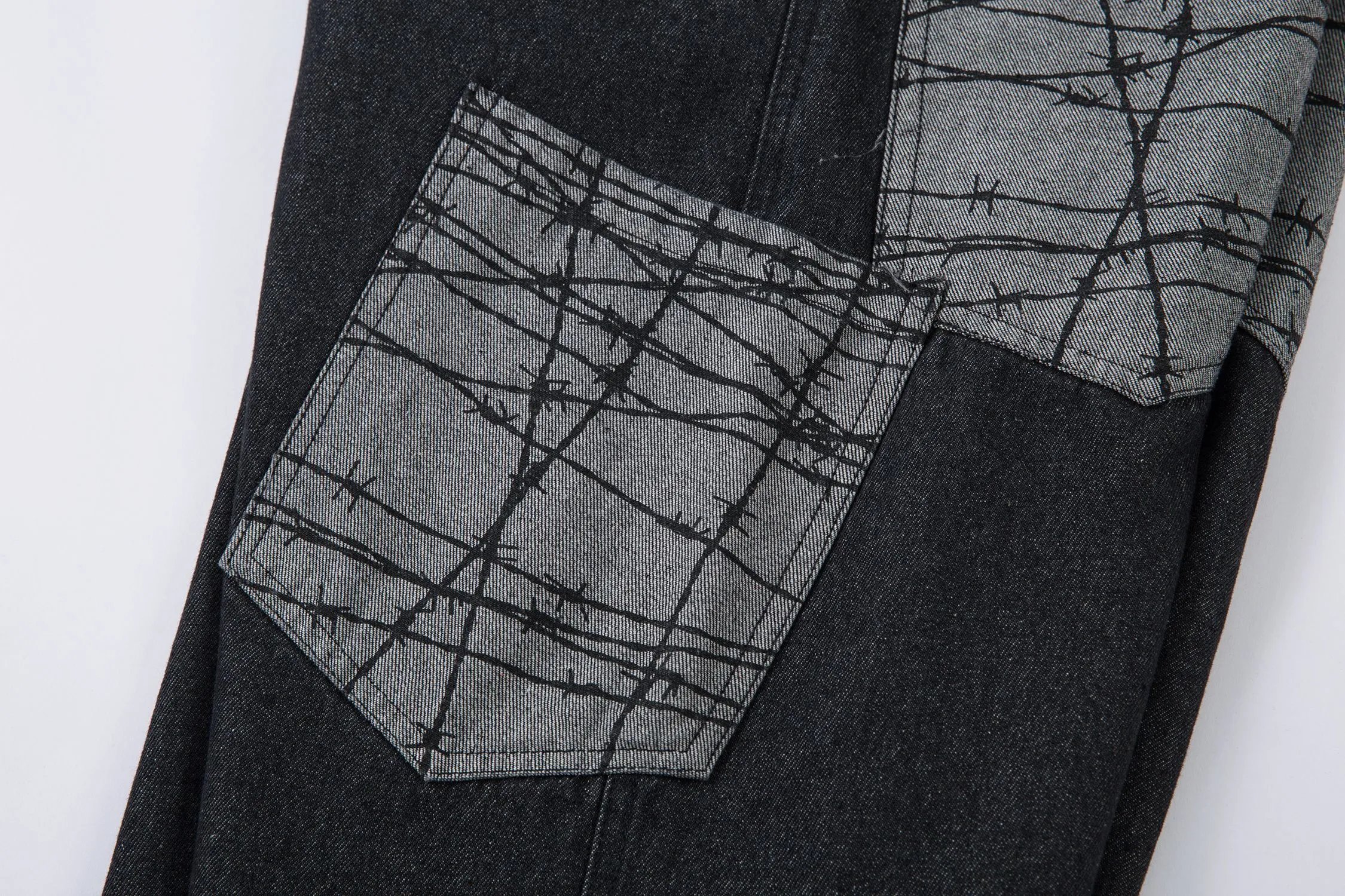 High quality straight leg wide leg jeans