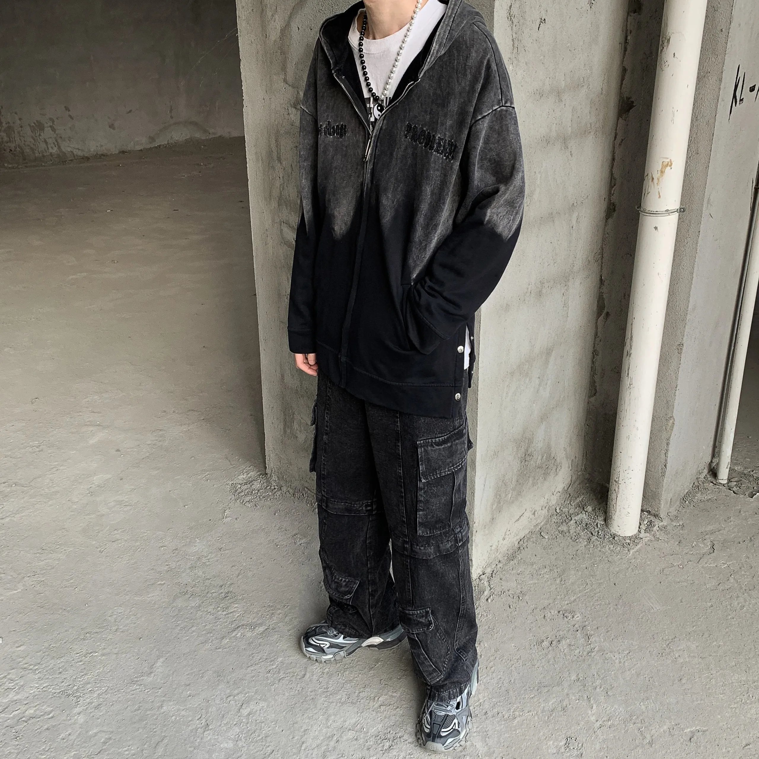 高质量个性街头连帽卫衣
