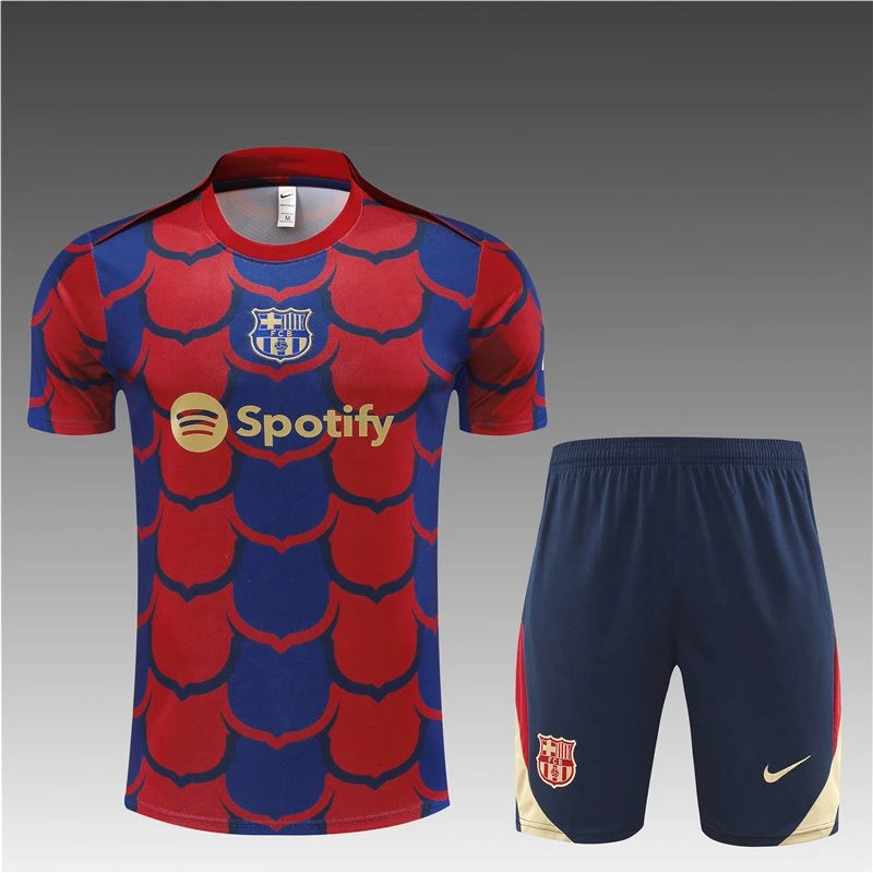 High quality jersey short sleeved kit for Barcelona