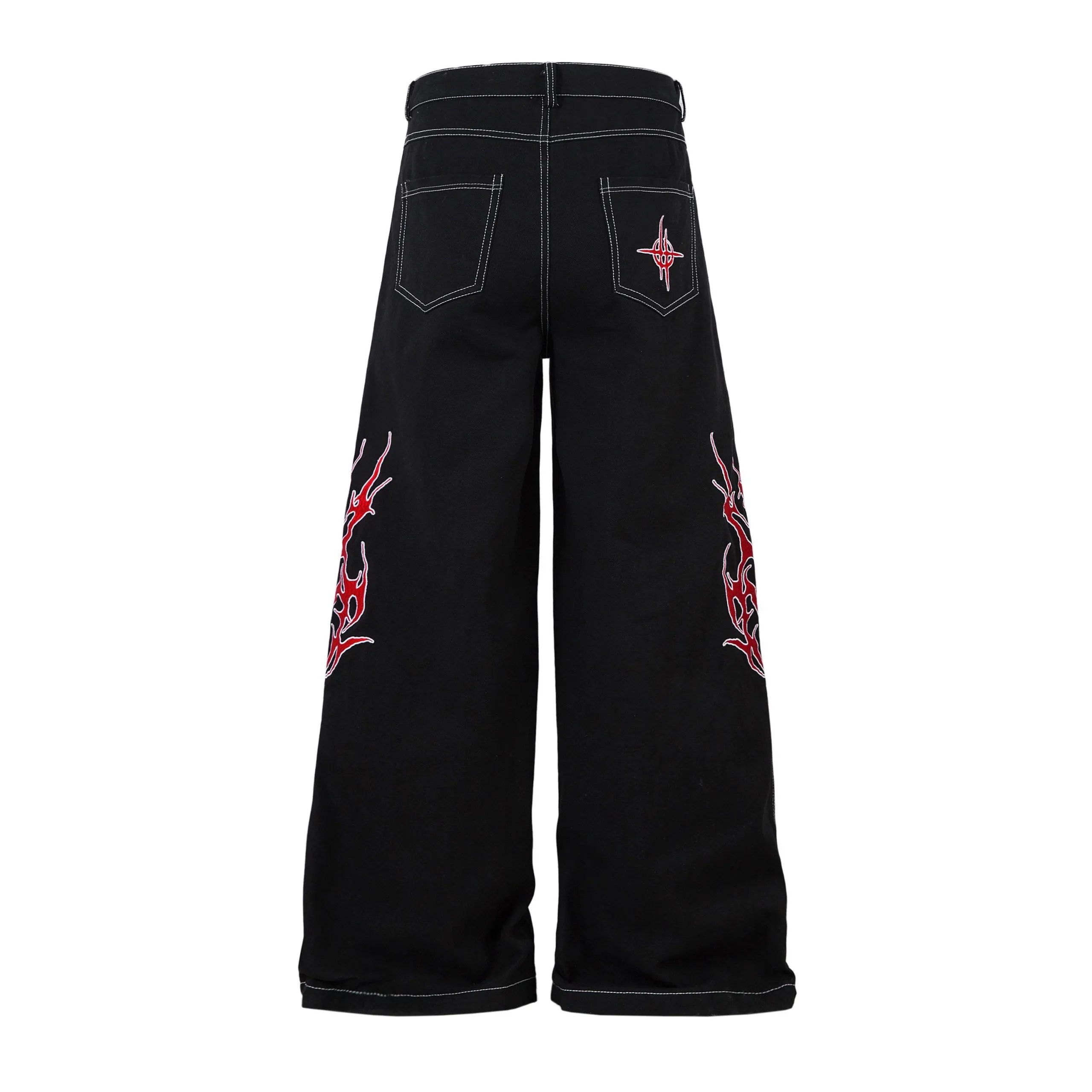 High quality straight leg wide leg jeans