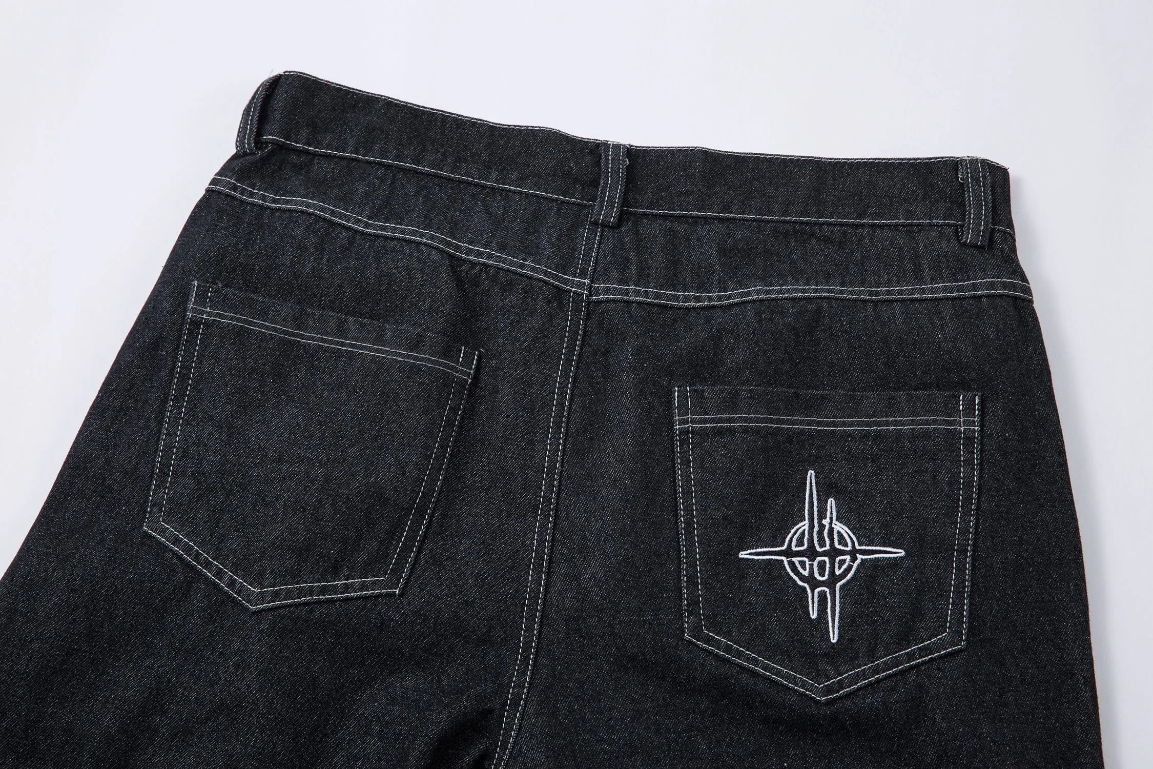 High quality straight leg wide leg jeans