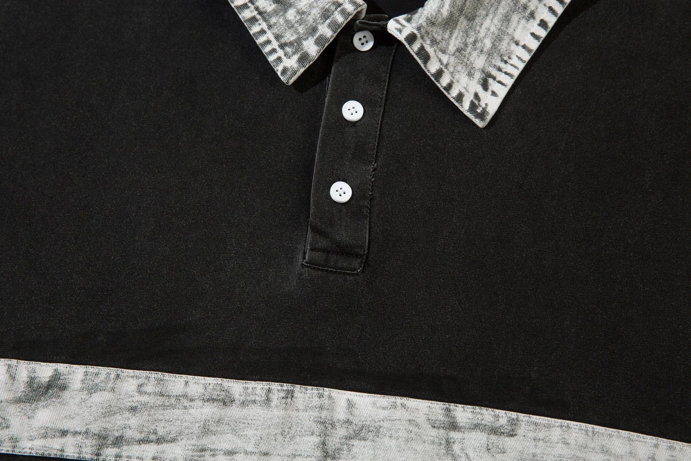 High quality American sports retro style stand up collar short sleeved shirt