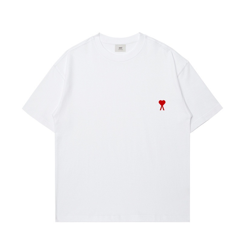 High quality small heart embroidered short sleeved 1:1 pls add : 18030258501 if you need size guide