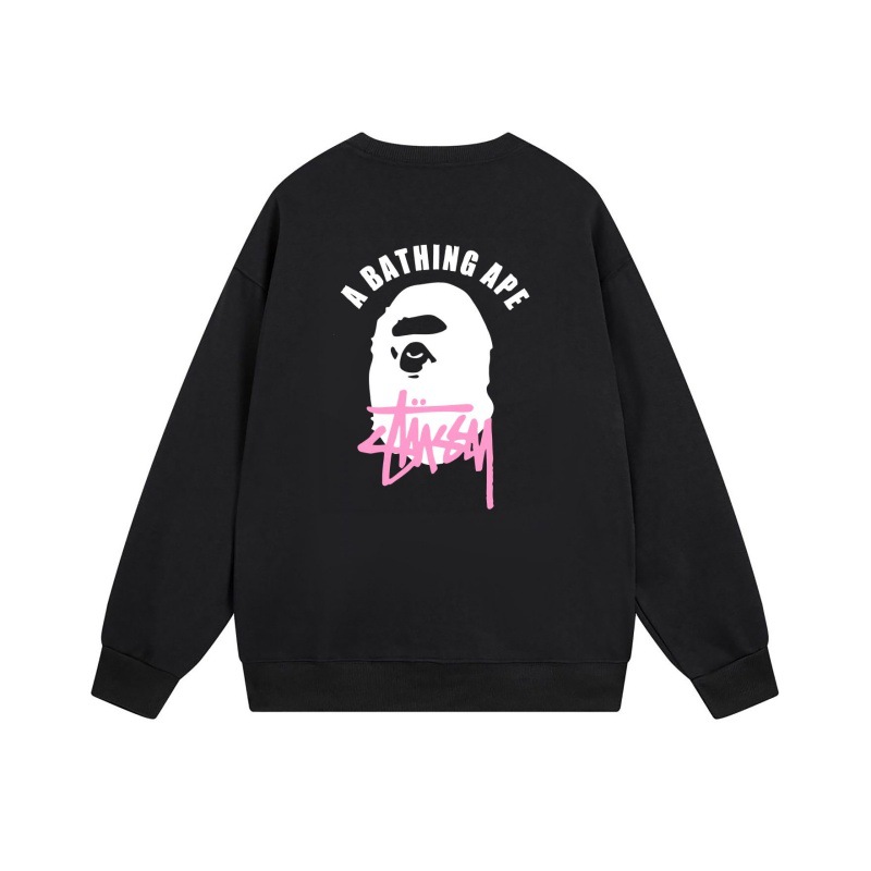 High quality co branded classic ape print round neck hoodie 2 pcs add : 18030258501 if you need size guide