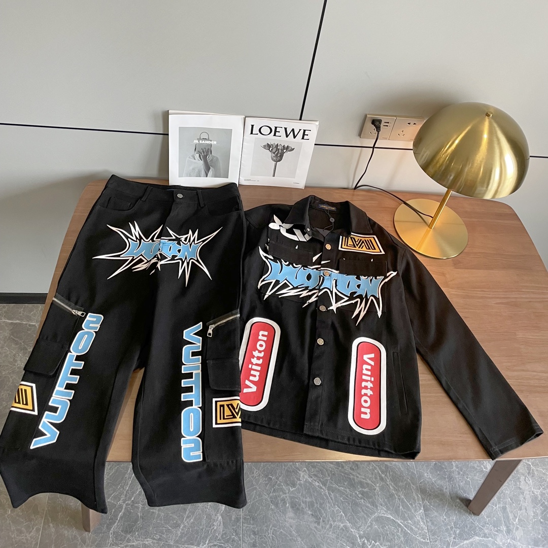 High quality denim suit