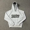 High quality crushed foam printed hoodie set