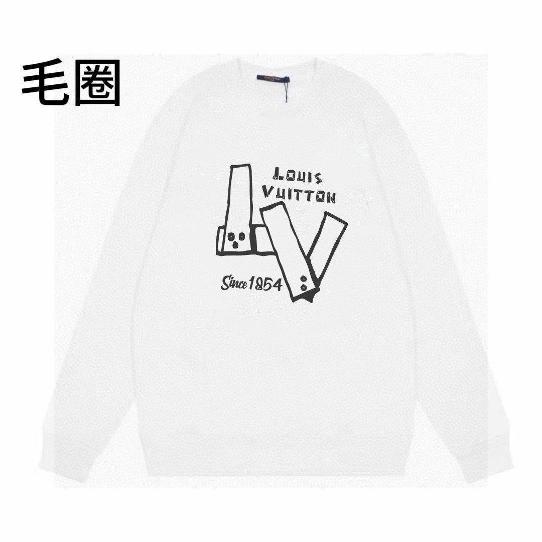 High quality minimalist letter printed round neck looped hoodie 1 pls add : 18030258501 if you need size guide