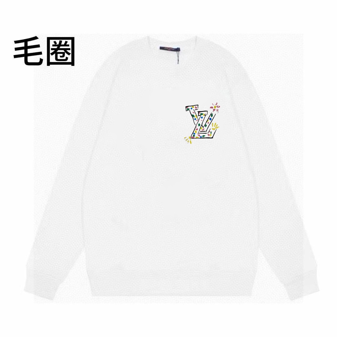 High quality minimalist letter printed round neck looped hoodie 1 pls add : 18030258501 if you need size guide