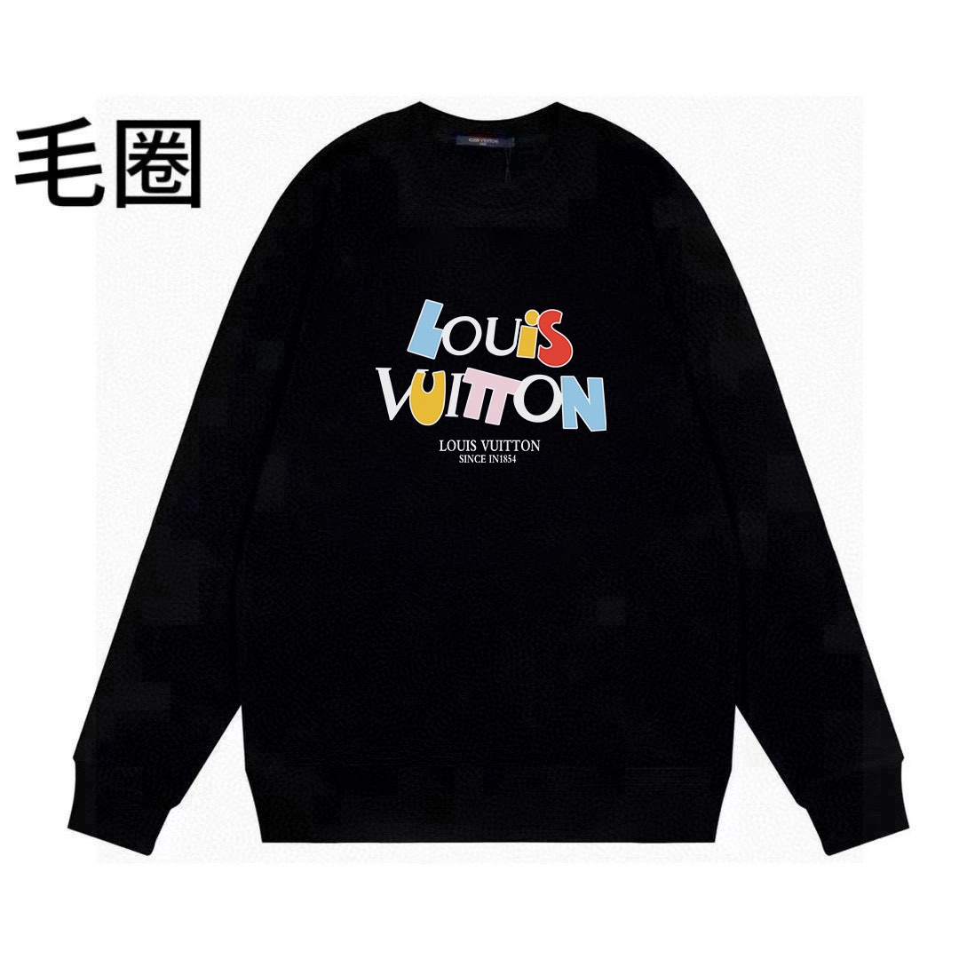 High quality minimalist letter printed round neck looped hoodie 1 pls add : 18030258501 if you need size guide