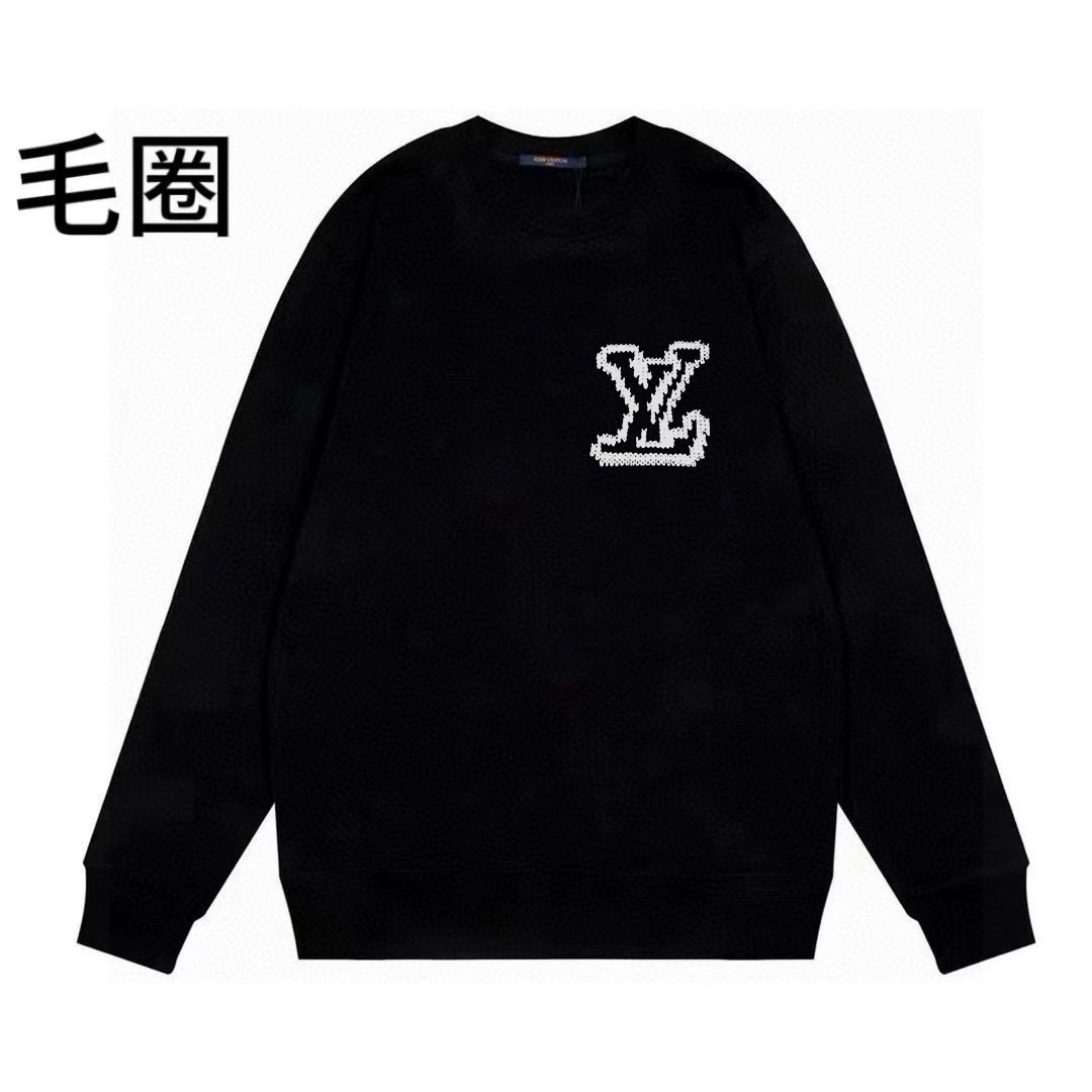 High quality minimalist letter printed round neck looped hoodie 1 pls add : 18030258501 if you need size guide