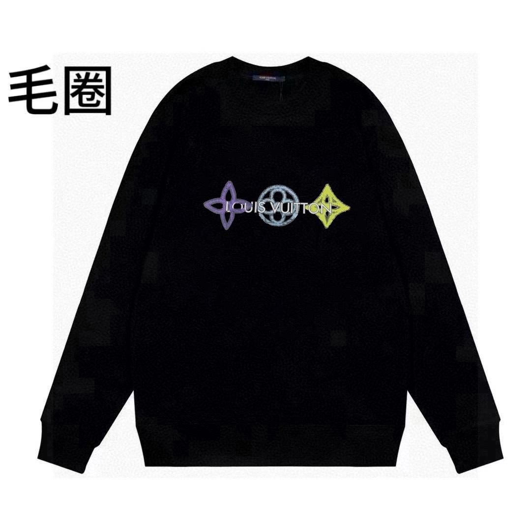 High quality minimalist letter printed round neck looped hoodie 1 pls add : 18030258501 if you need size guide