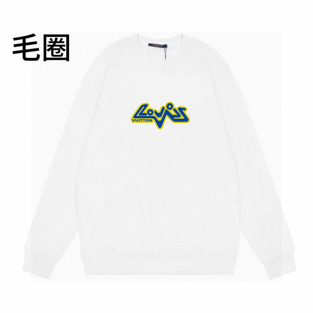 High quality minimalist letter printed round neck looped hoodie 1 pls add : 18030258501 if you need size guide