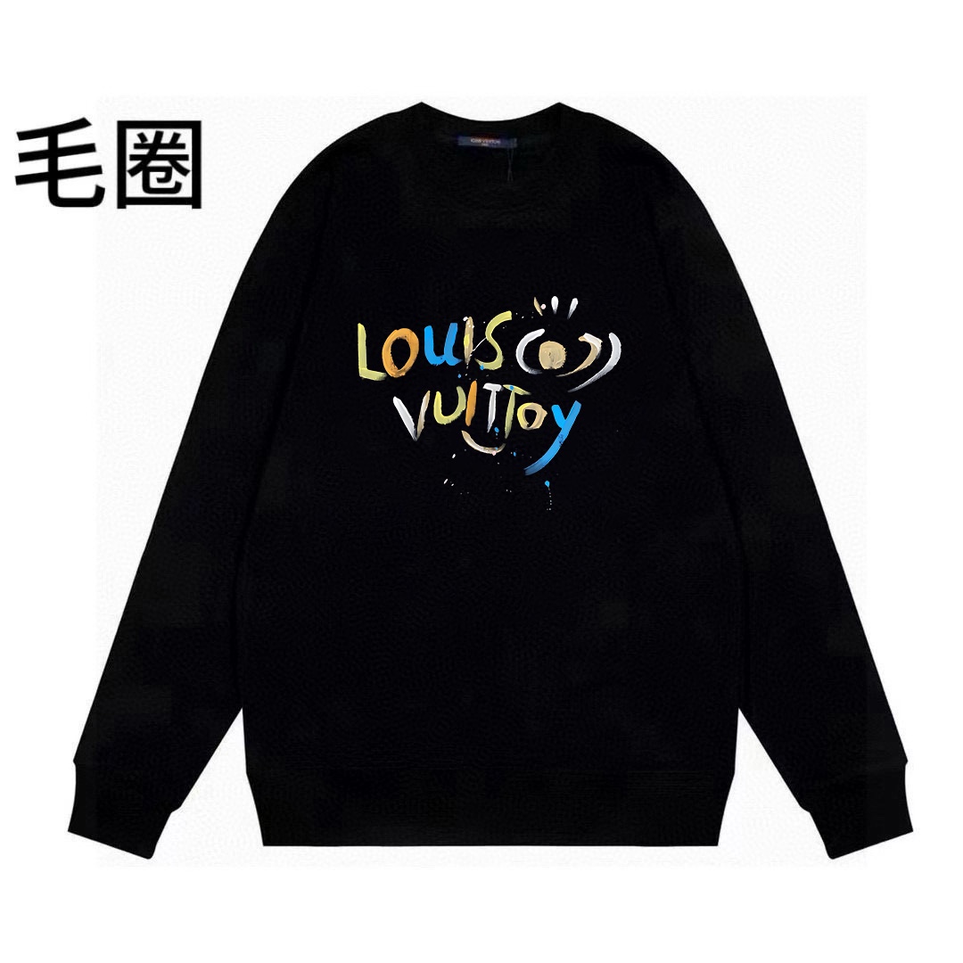 High quality minimalist letter printed round neck looped hoodie 1 pls add : 18030258501 if you need size guide
