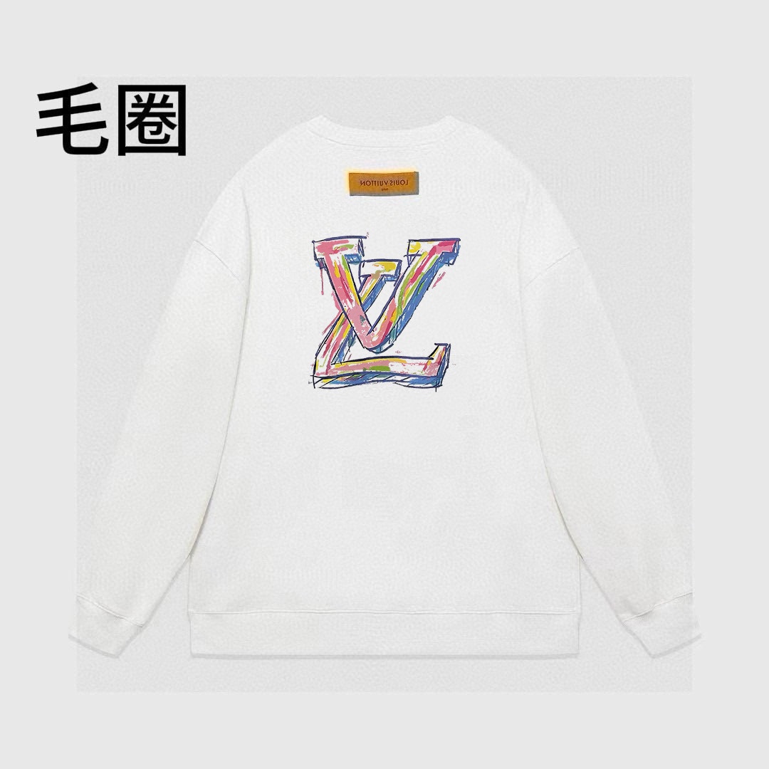 High quality minimalist letter printed round neck looped hoodie 1 pls add : 18030258501 if you need size guide