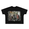 High quality trendy printed bat short sleeves