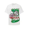 High quality trendy printed bat short sleeves