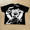 High quality trendy printed bat short sleeves