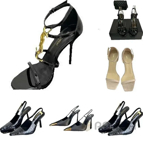 High quality letter high-heeled sandals, please add : 18030258501 if you need size guide
