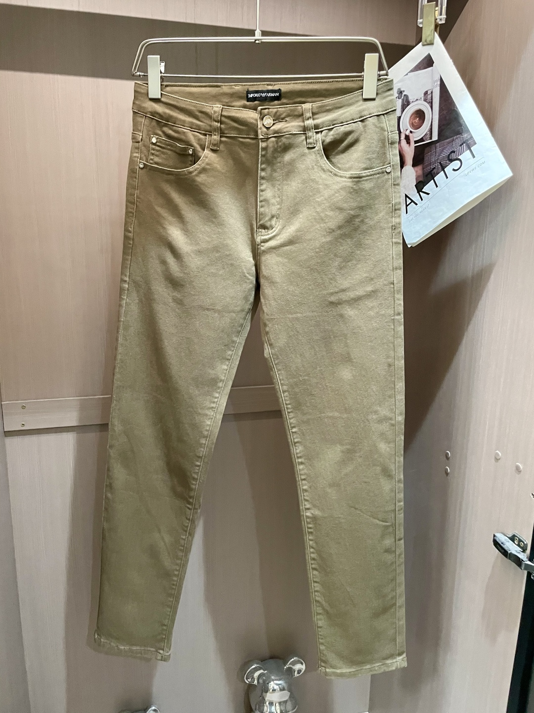 New high-end men's stretch brand trendy pants and jeans