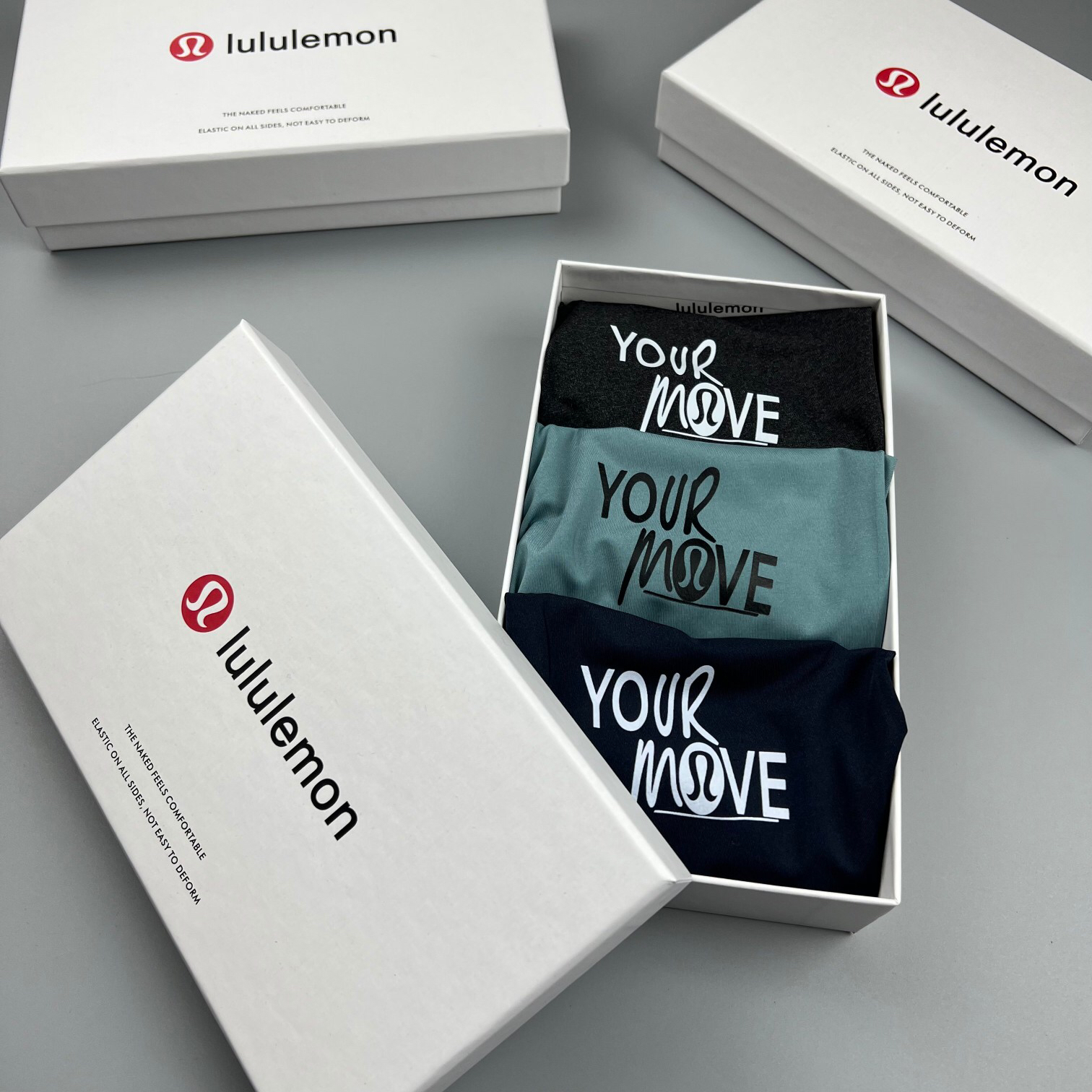 High quality men's underwear in a box of three, available in any color
