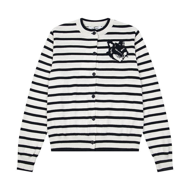 High quality fox head wool sweater cardigan pls add : 18030258501 if you need size guide