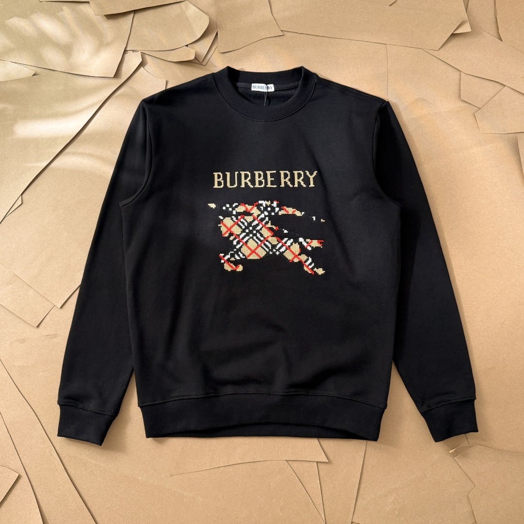High quality checkered round neck hoodie
