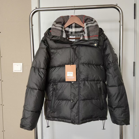 High quality plaid stand up collar cotton jacket M5XL