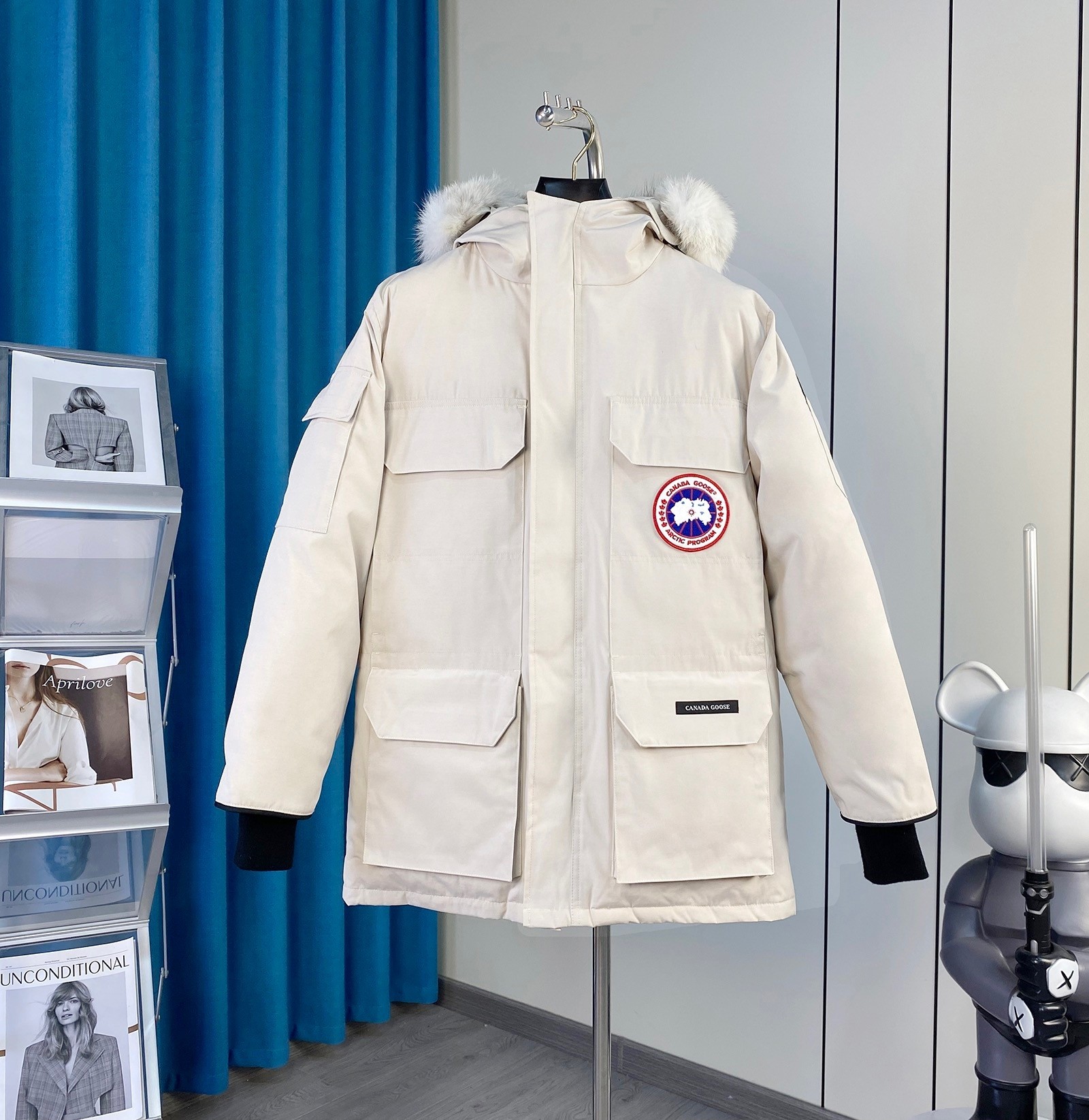 Winter long down jacket