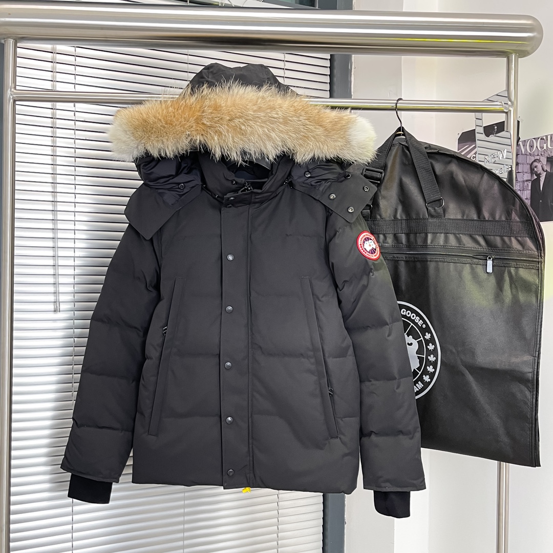 Winter hooded down jacket