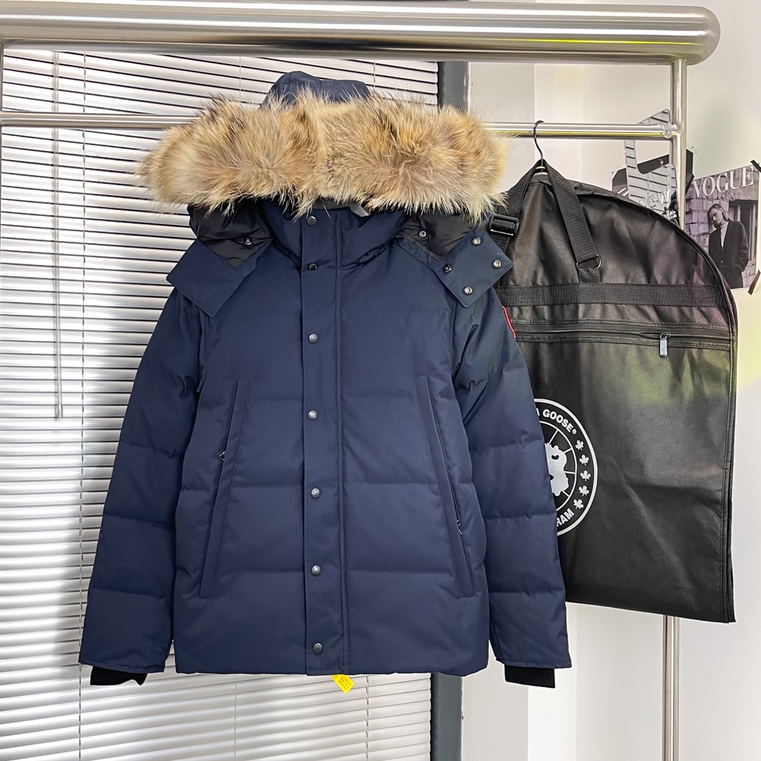Winter hooded down jacket
