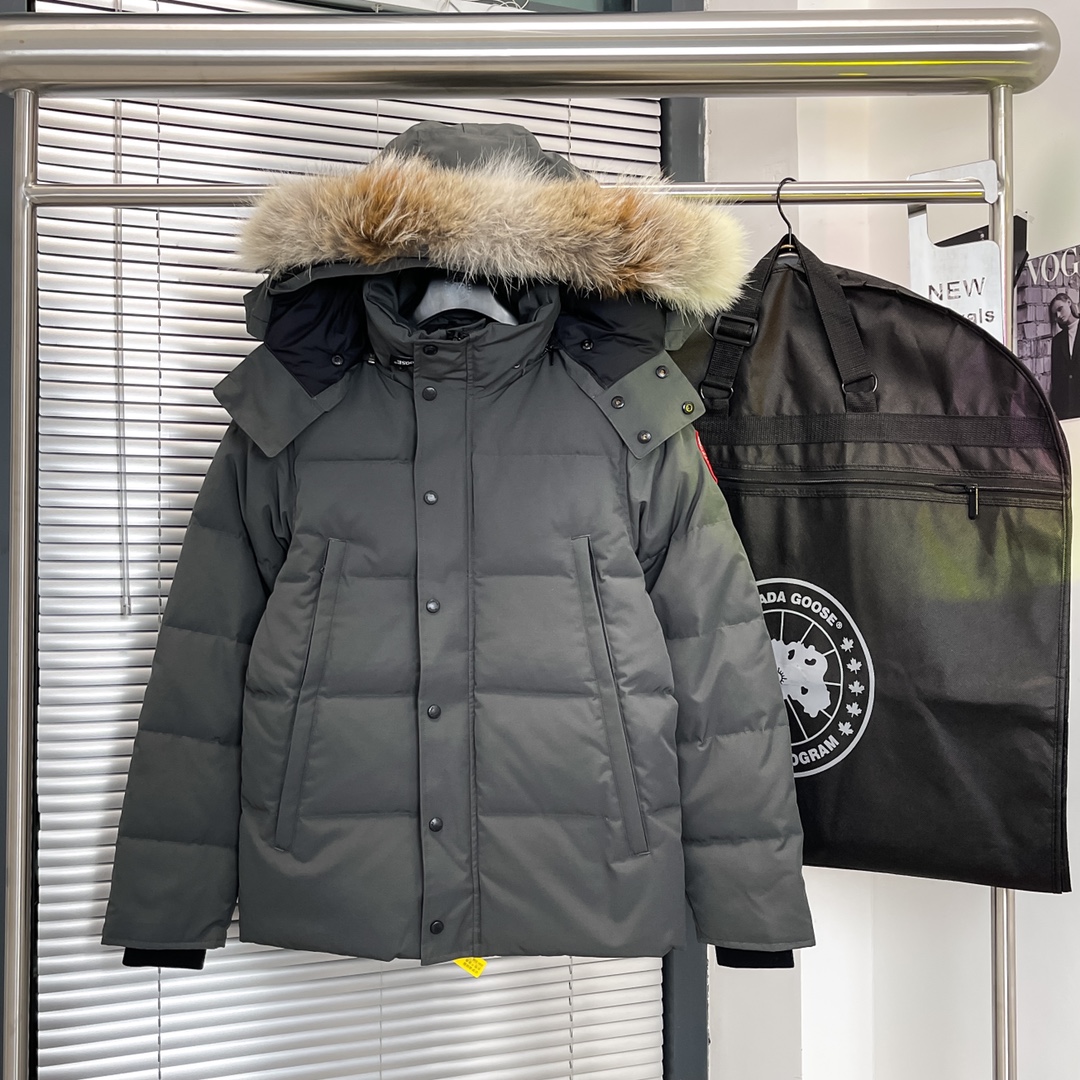Winter hooded down jacket