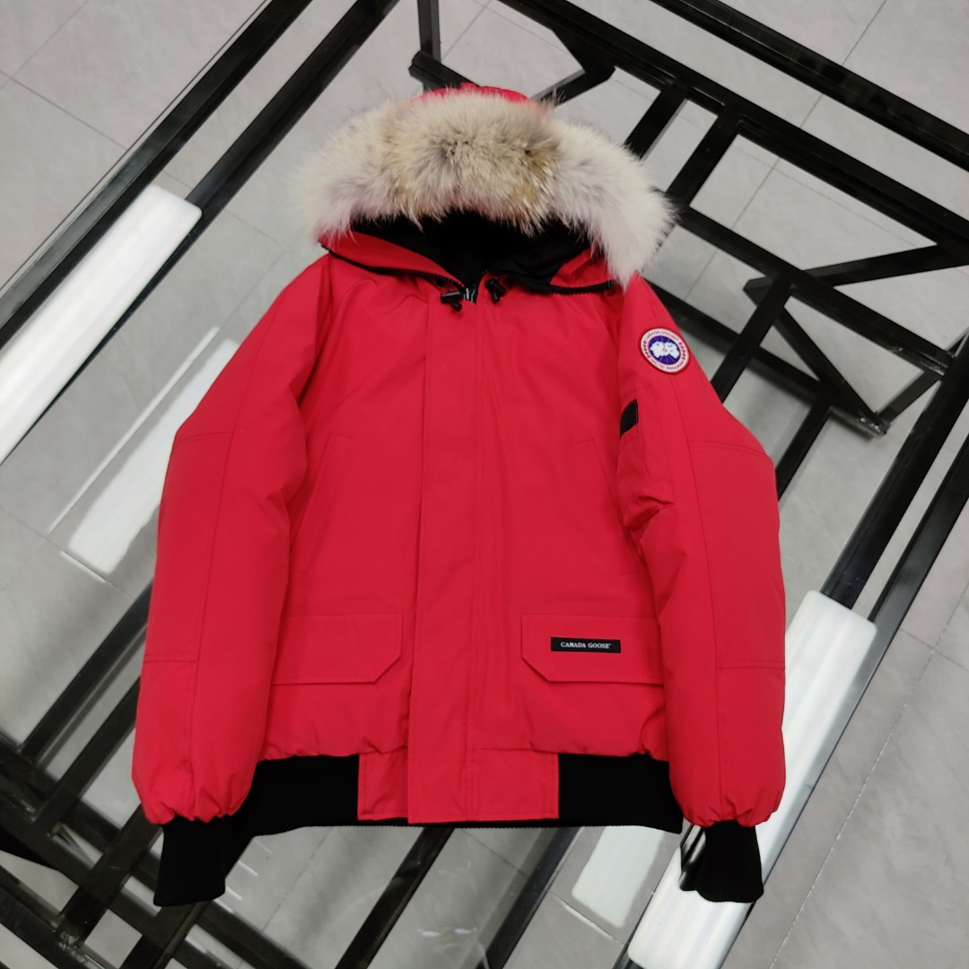 Winter zipper hooded down jacket