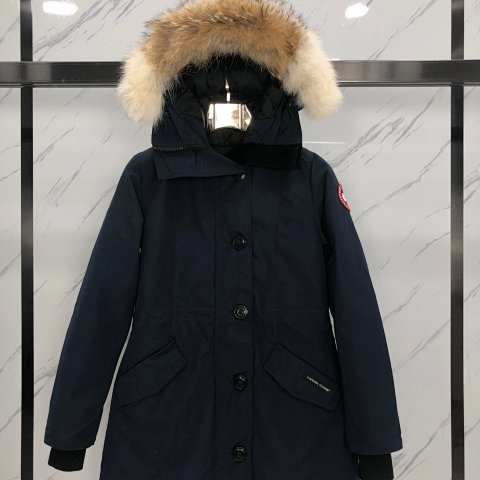 Winter hooded button down jacket