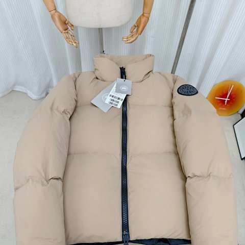 Winter stand up collar zipper down jacket