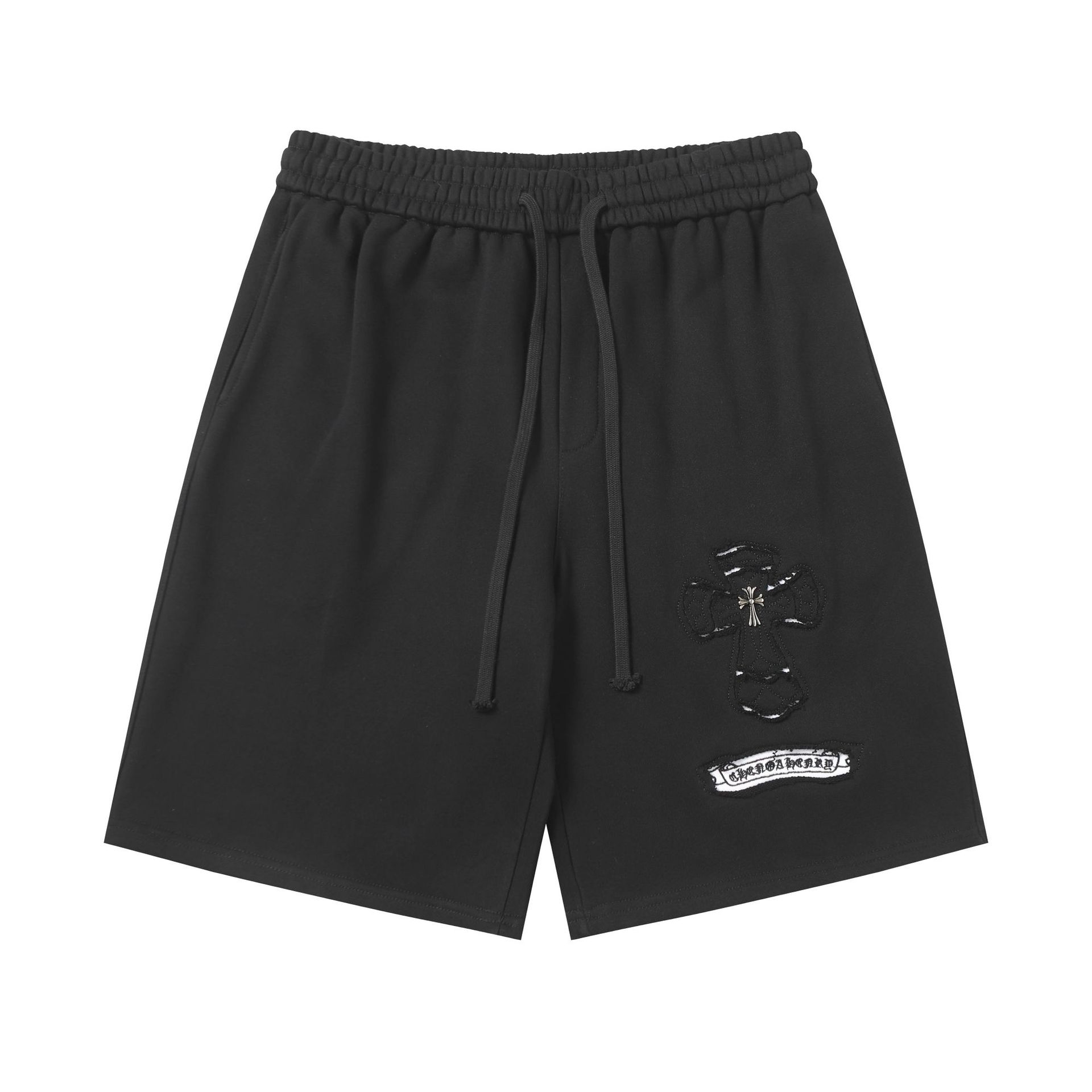 High quality cross print embroidered shorts 1:1 pls add : 18030258501 if you need size guide
